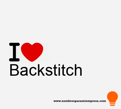 Logotipo Backstitch