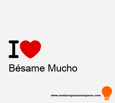 Logotipo Bésame Mucho