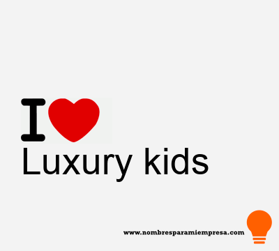 Logotipo Luxury kids