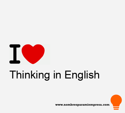 Thinking in English